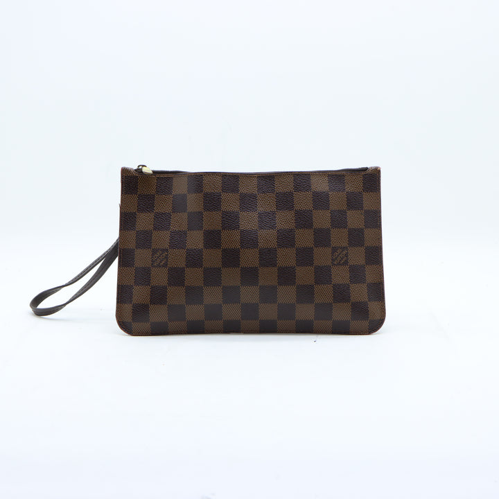 Louis Vuitton Pochette in Pelle Marrone a Scacchi Donna Made in France