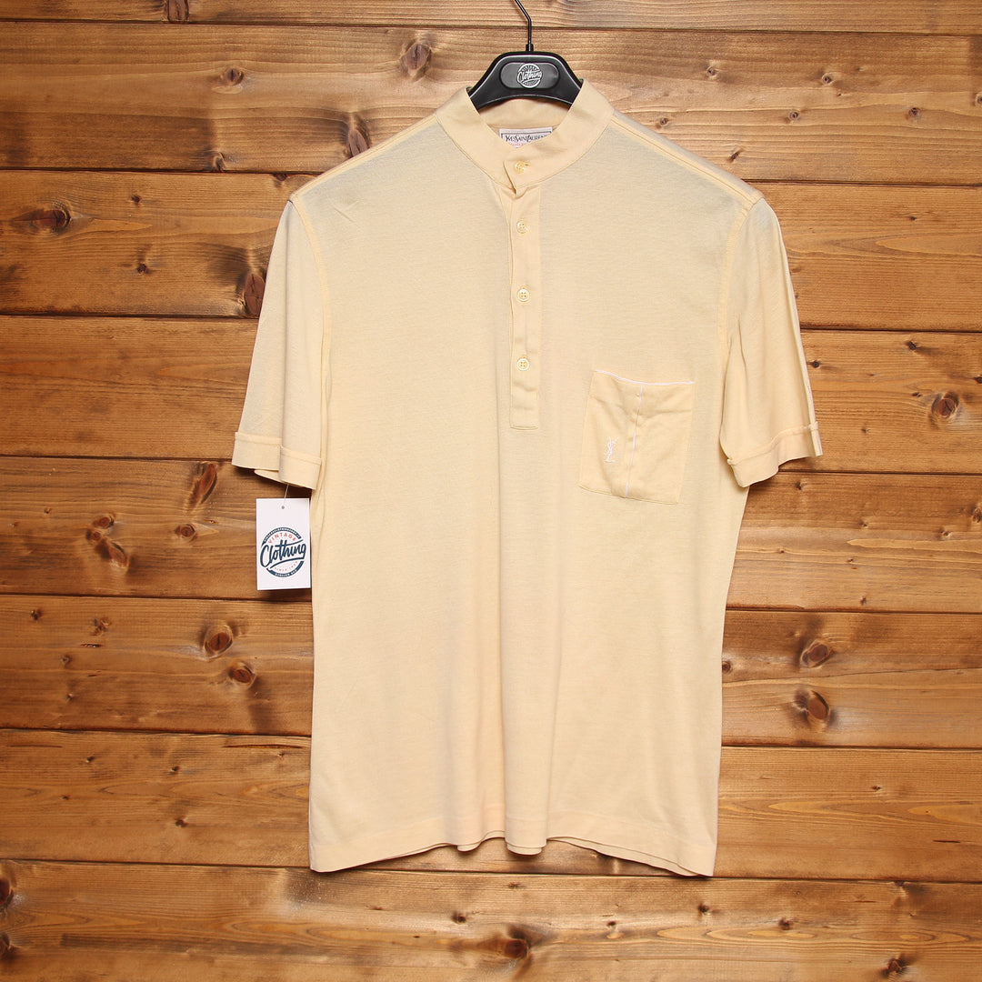 Yves Saint Laurent Polo Vintage Gialla Taglia 50 Uomo