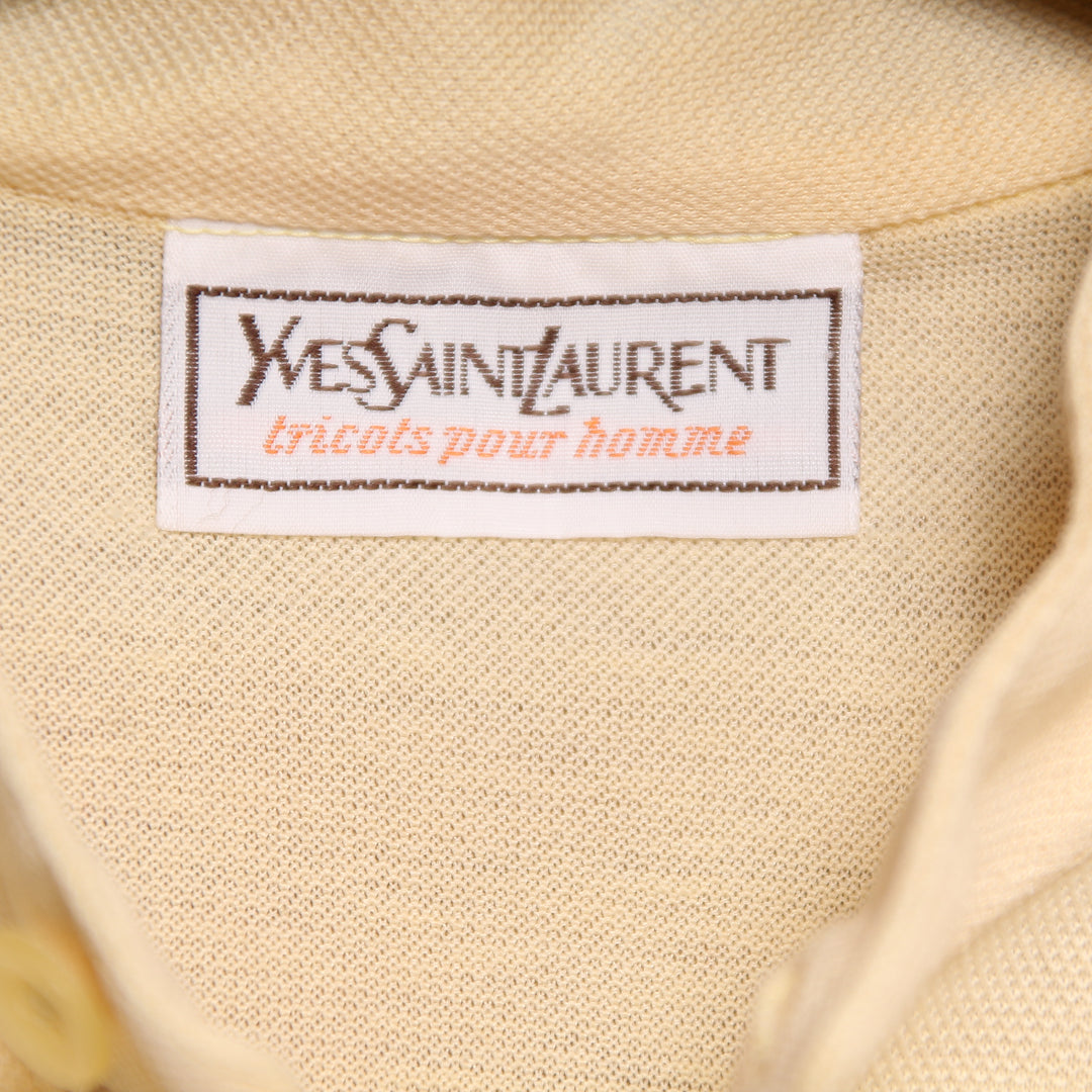 Yves Saint Laurent Polo Vintage Gialla Taglia 50 Uomo