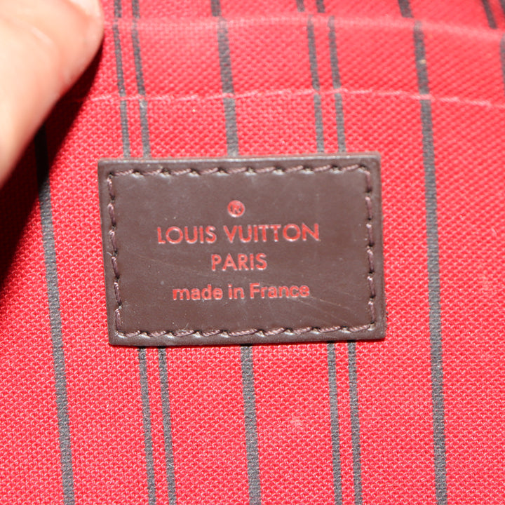 Louis Vuitton Pochette in Pelle Marrone a Scacchi Donna Made in France