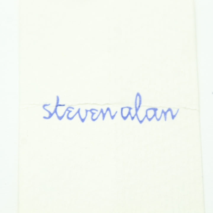Steven Alan Cravatta Beige in Cotone Uomo Made in USA Deadstock w/Tags