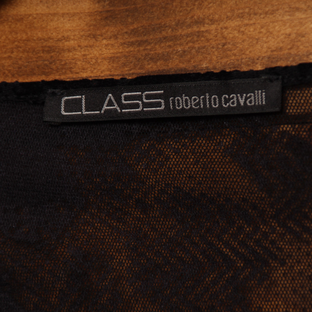 Class Roberto Cavalli Bolerino Nero e Oro Taglia 46 Donna