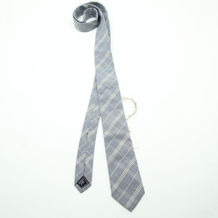 Steven Alan Cravatta Azzurro in Cotone Uomo Made in USA Deadstock w/Tags