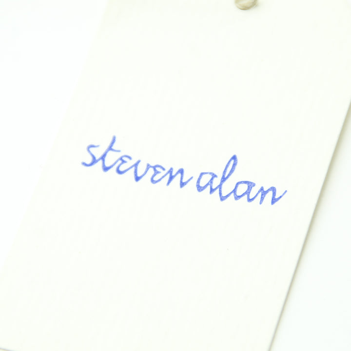 Steven Alan Cravatta Azzurro in Cotone Uomo Made in USA Deadstock w/Tags
