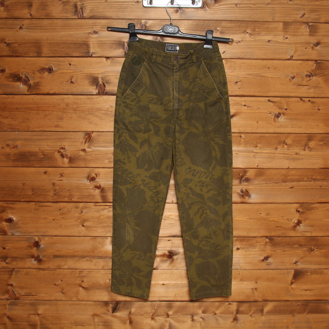 Ferrè Jeans Pantalone Vintage Verde Taglia W28 Donna