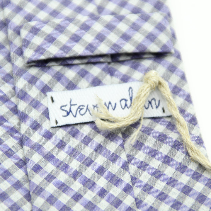 Steven Alan Cravatta Viola in Seta Uomo Made in USA Deadstock w/Tags
