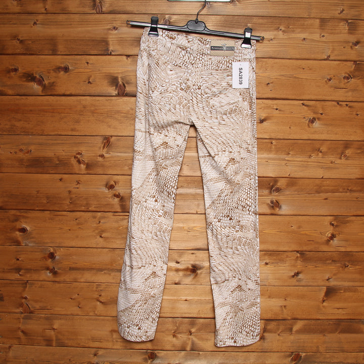 Trussardi Jeans 130 Pantalone Vintage Beige Taglia 42 Donna