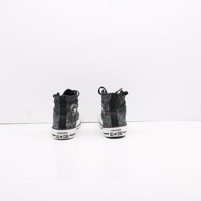 Converse All Star Alte Nero con Teschi Eur 36 Donna