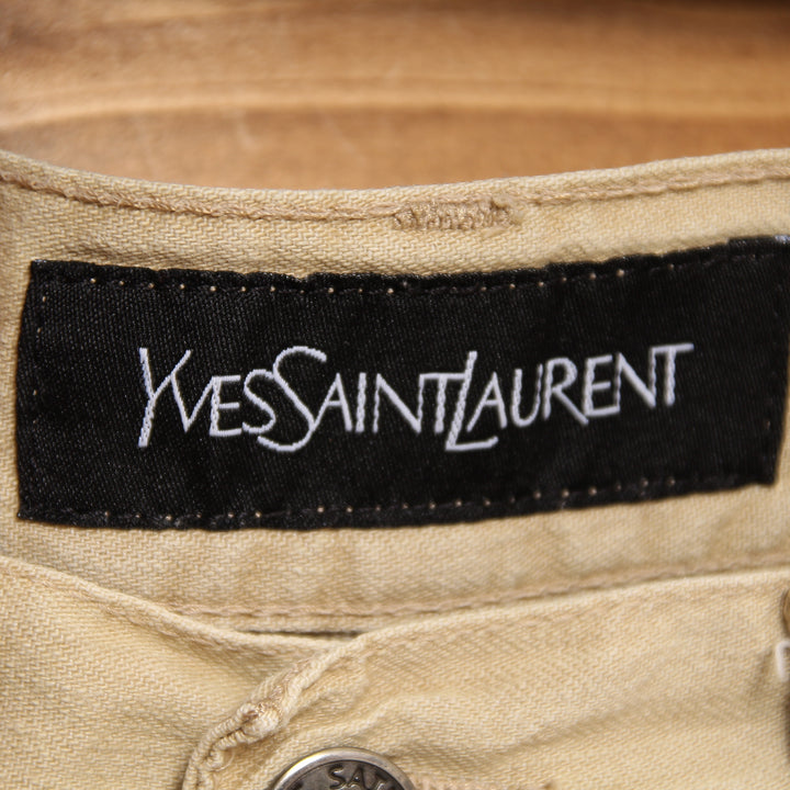 Yves Saint Laurent Pantalone Beige Taglia W34 Unisex