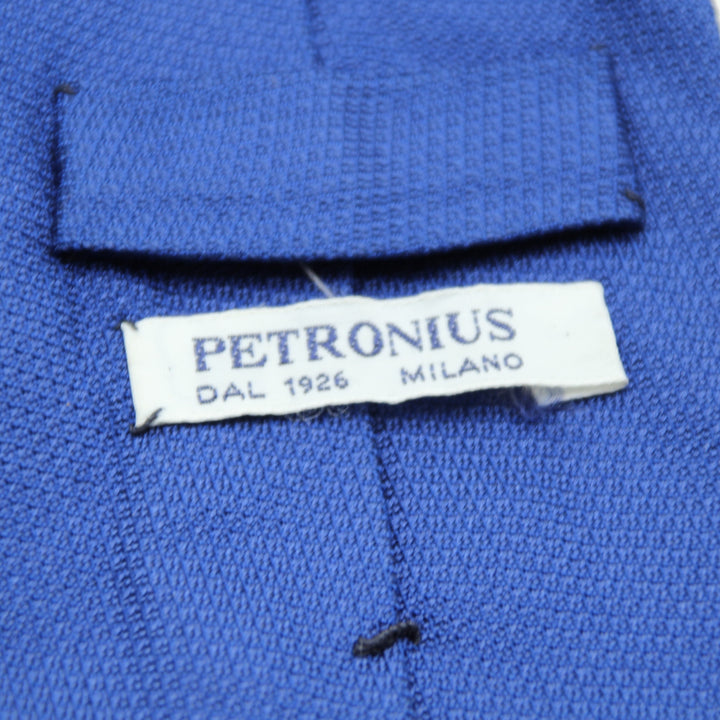 Petronius Cravatta Blu in Seta Uomo