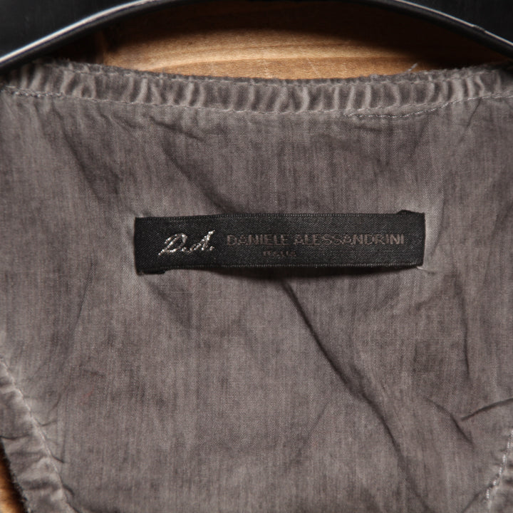 Daniele Alessandrini Vestito Longuette Grigio e Verde Taglia 40 Donna