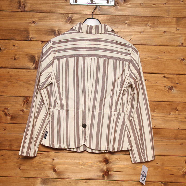 Armani Jeans Giacca a 2 Bottoni Vintage Beige e Marroni Taglia 42 Donna
