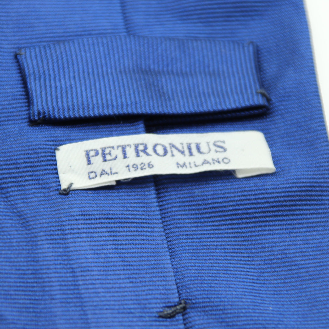 Petronius Cravatta Blu in Seta Uomo