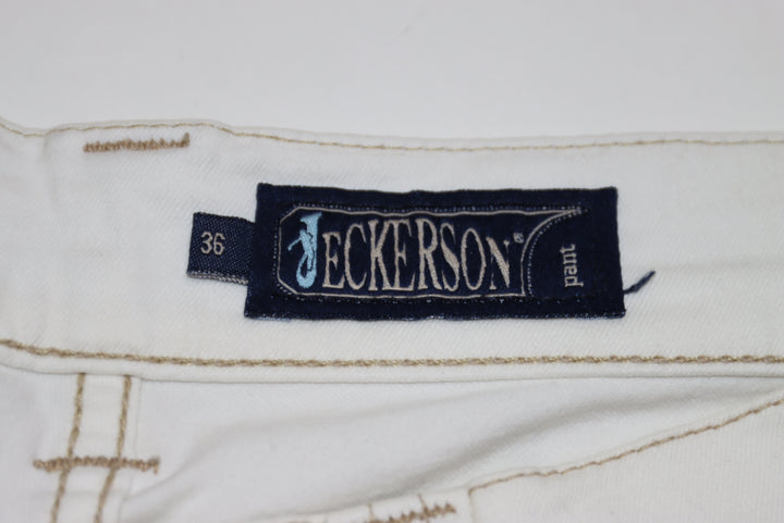 Jeckerson Slim Jeans Panna W36 Uomo