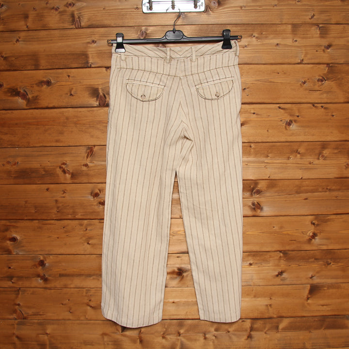 Marlboro Classic Tailleur con Pantalone Vintage Beige a Righe Taglia 44 Donna