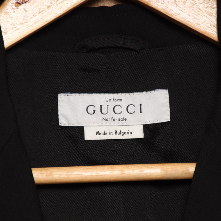Gucci Uniform Tailleur con Pantalone Vintage Nero Taglia 44 Donna