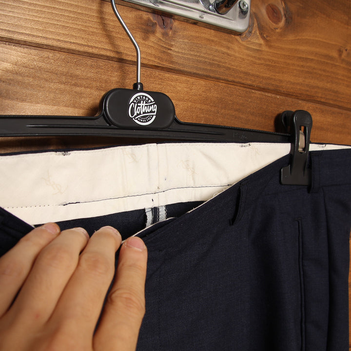 Yves Saint Laurent Abito Tailleur con Pantalone Vintage Blu Taglia 46 Uomo