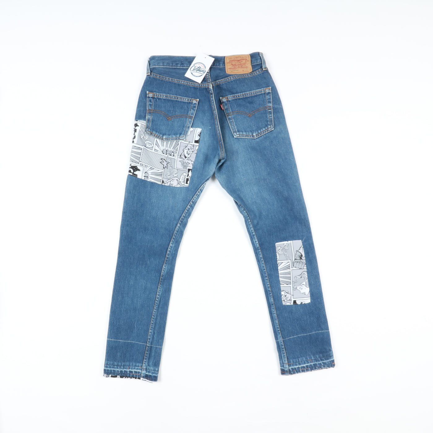 Levi's 501 Custom Jeans Denim W29 L32 Unisex Vita Alta