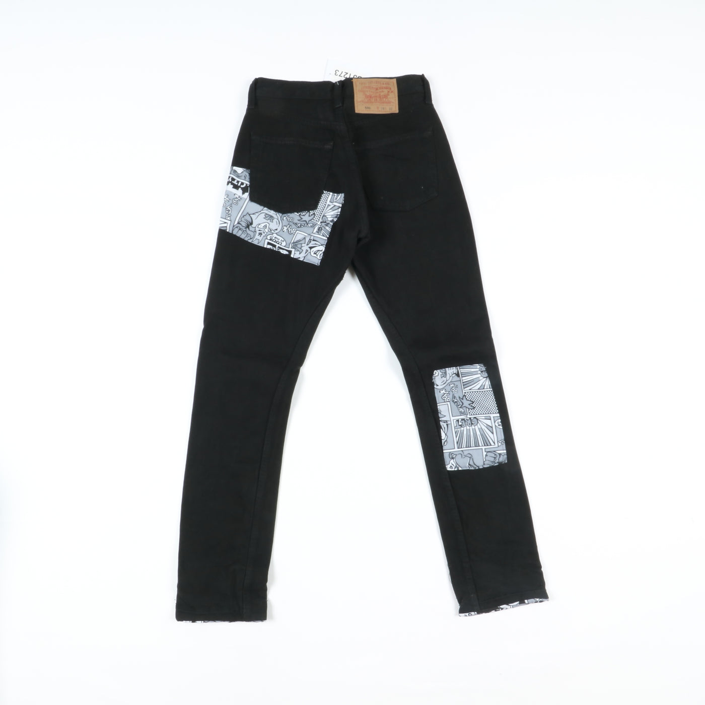 Levi's 501 Custom Jeans Nero W26 L32 Unisex Vita Alta