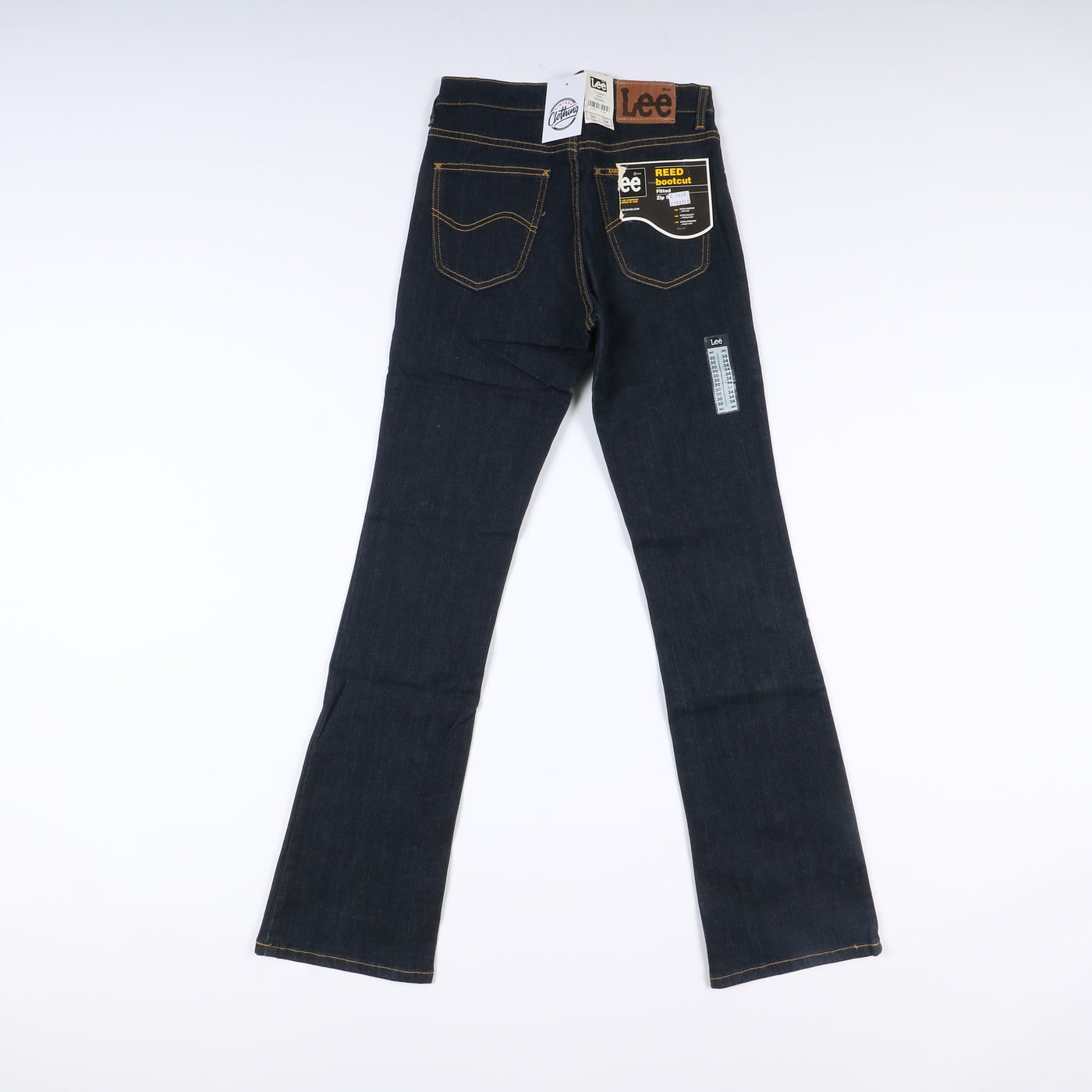 Lee Reed Boot Cut Stretch W30 L34 Denim Donna Vita Alta Nuovo Dead Stock w/Tags
