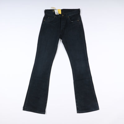 Lee Detroit Flare Boot Cut W30 L34 Denim Unisex Vita Alta Nuovo Dead Stock w/Tags