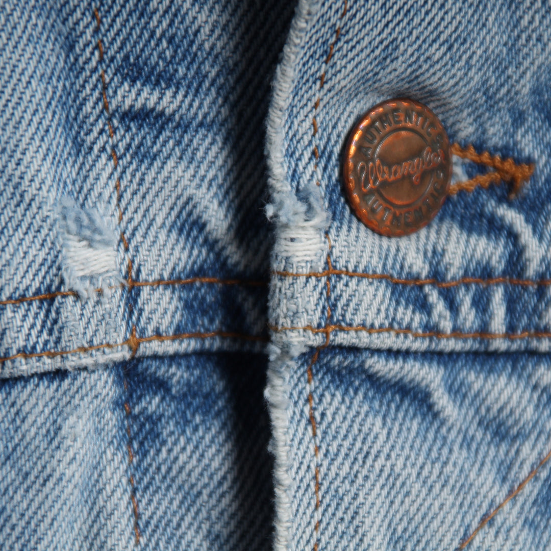 Wrangler Giacca di Jeans Oversize Denim Taglia L Unisex