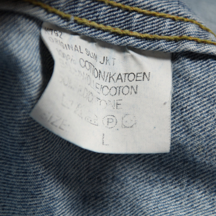 Lee Riders Slim Giacca di Jeans Denim Taglia L Unisex