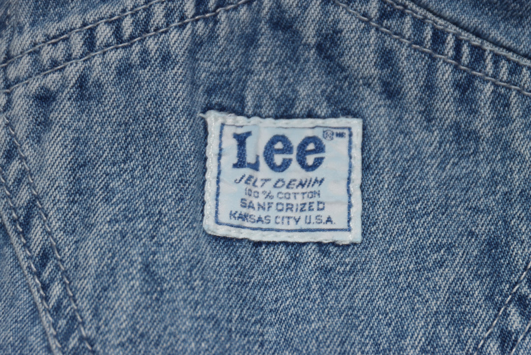 Lee Salopette di Jeans Denim Taglia W30 L34 Unisex Made in USA