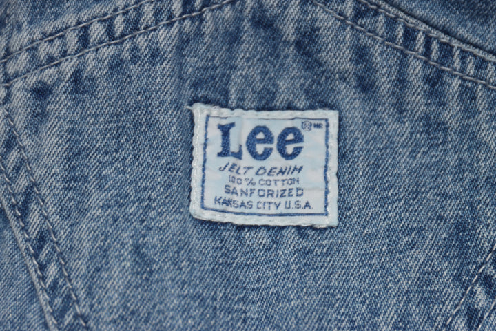 Lee Salopette di Jeans Denim Taglia W30 L34 Unisex Made in USA