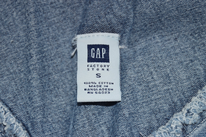 Gap Salopette di Jeans Denim Taglia S Unisex