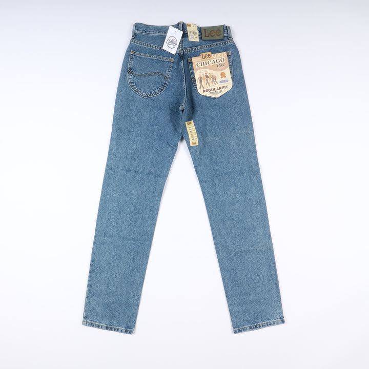 Lee Chicago Stone Wash W30 L34 Denim Unisex Vita Alta Dead Stock w/Tags