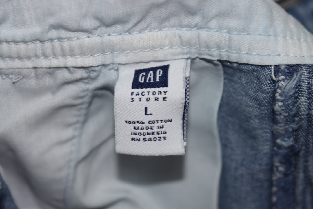 Gap Salopette di Jeans Denim Taglia L Unisex