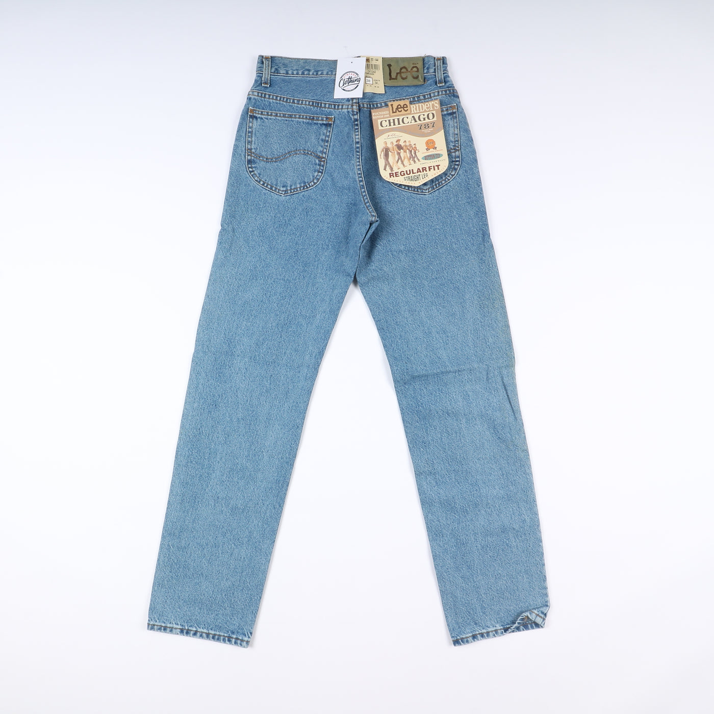Lee Chicago Stone Wash W30 L34 Denim Unisex Vita Alta Dead Stock w/Tags