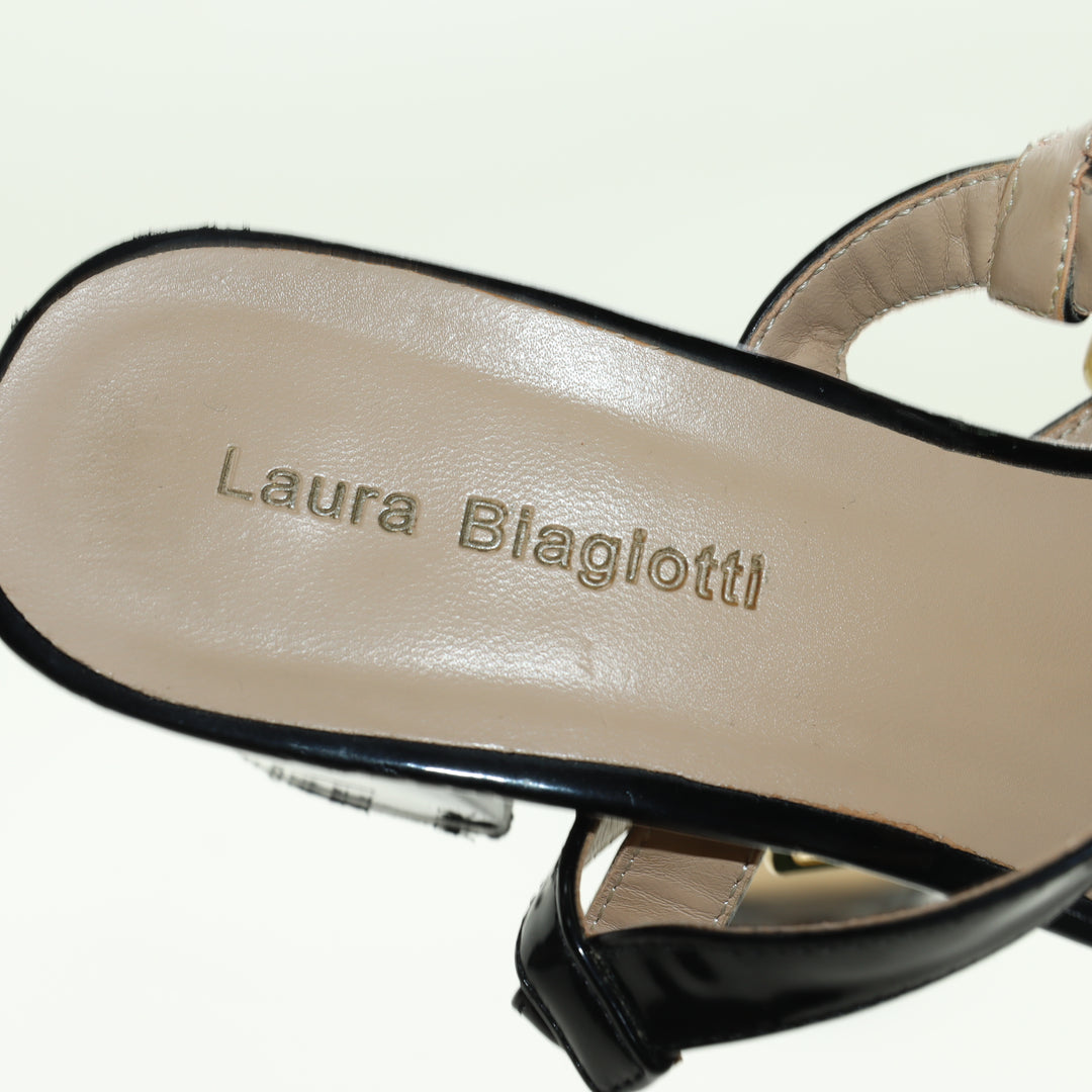 Laura Biagiotti Sandalo Nero Eur 39 Donna