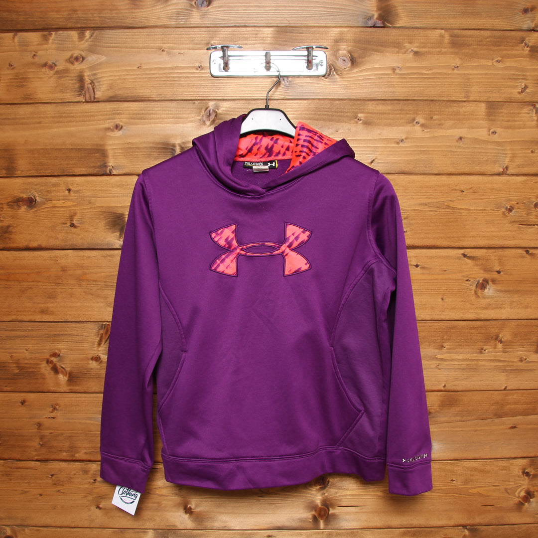 Felpa Under Armour Viola Taglia YXL Bambino