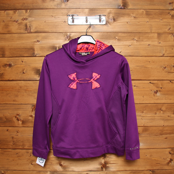 Felpa Under Armour Viola Taglia YXL Bambino