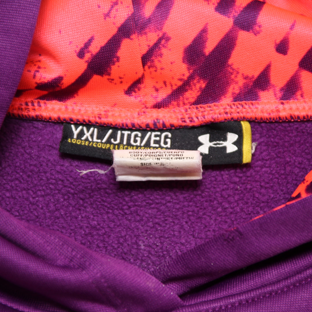 Felpa Under Armour Viola Taglia YXL Bambino