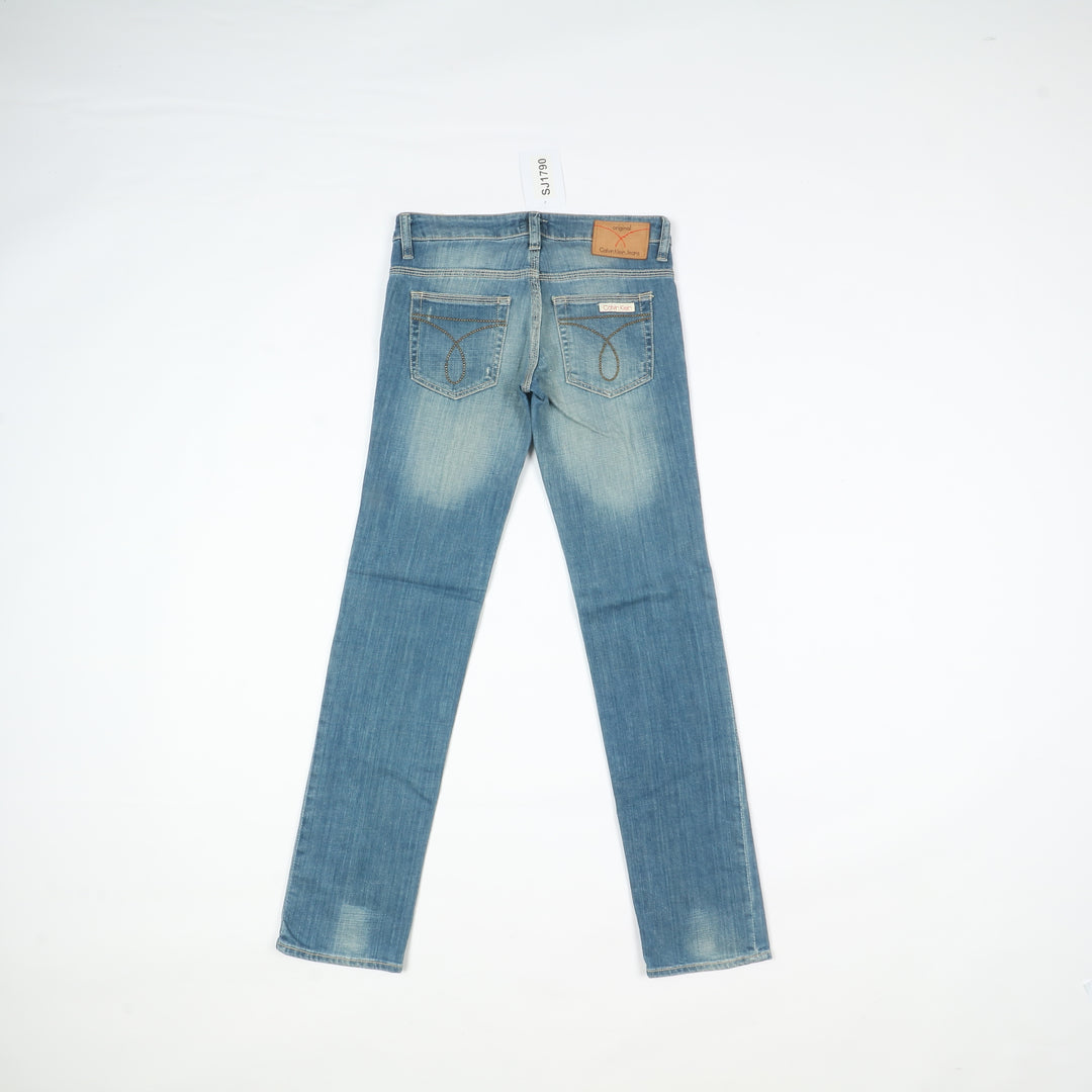Calvin Klein Slim Stretch Jeans Denim W25 Donna