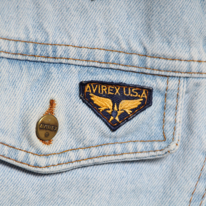 Avirex Type W-161 Giacca di Jeans Vintage Denim Taglia S Donna