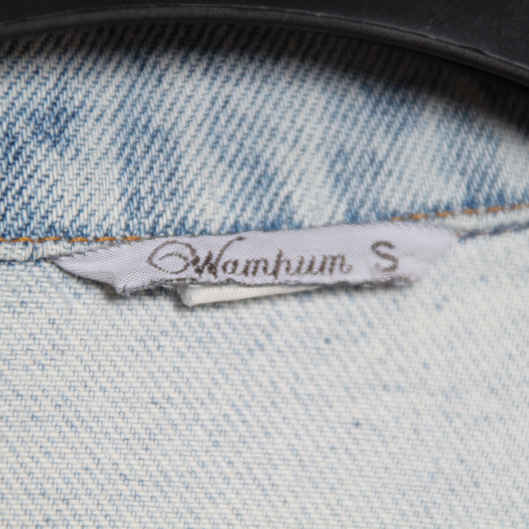 Wampum Giacca di Jeans Vintage Denim Taglia S Unisex
