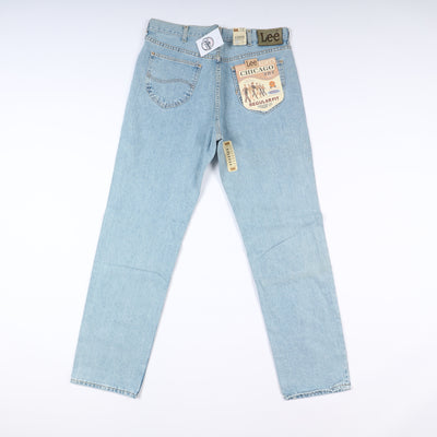 Lee Chicago Super Stone Wash W38 L34 Denim Uomo Vita Alta Dead Stock w/Tags