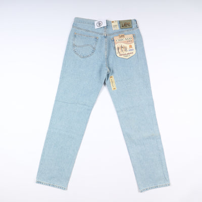 Lee Chicago Super Stone Wash W36 L34 Denim Uomo Vita Alta Dead Stock w/Tags