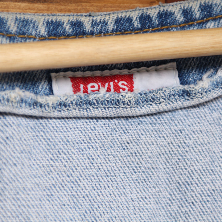 Levi's Orange Tab Gilet di Jeans Denim Taglia S Unisex