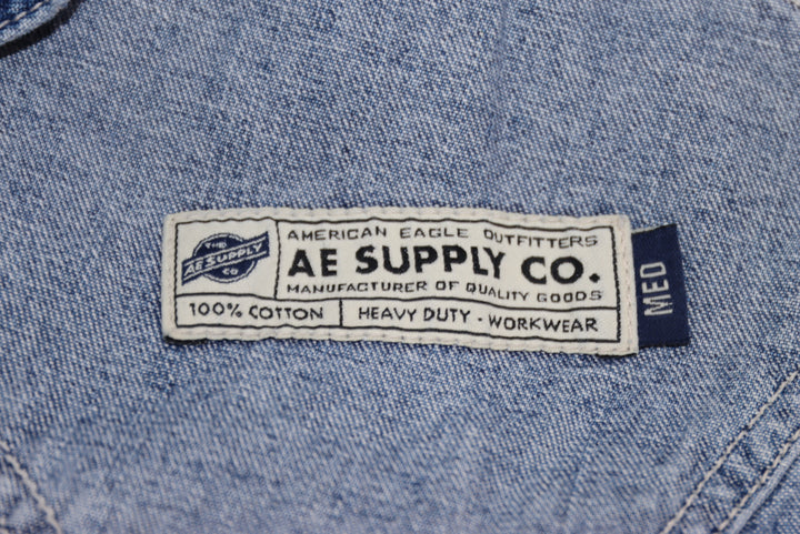 AE Supply Salopette di Jeans Denim Taglia M Unisex