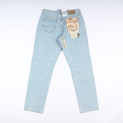 Lee Chicago Super Stone Wash W36 L34 Denim Uomo Vita Alta Dead Stock w/Tags