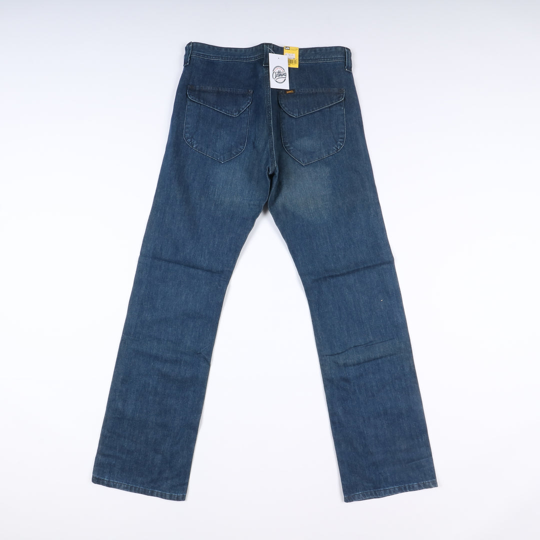 Lee Whizit Pant W32 L34 Denim Uomo Vita Alta Nuovo Dead Stock w/Tags