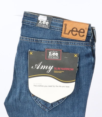 Lee Lynn Slim Narrow W32 L33 Denim Donna Vita Bassa Nuovo Dead Stock w/Tags