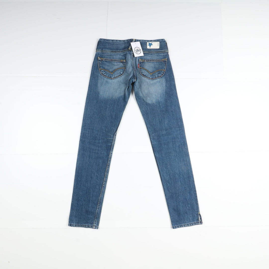 Levi's 4017 Slim Fit W28 L34 Denim Donna Vita Bassa