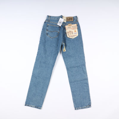 Lee Chicago Super Stone Wash W31 L32 Denim Unisex Vita Alta Dead Stock w/Tags