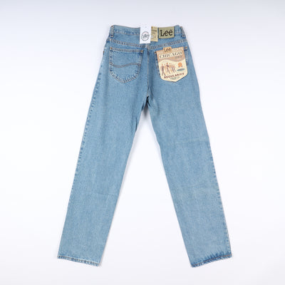 Lee Chicago Super Stone Wash W31 L34 Denim Unisex Vita Alta Dead Stock w/Tags